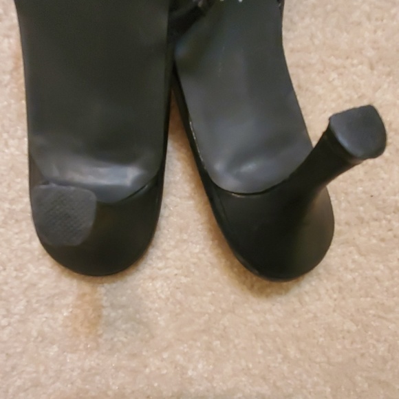 Danelle black slides heels size 8.5 - Picture 4 of 8